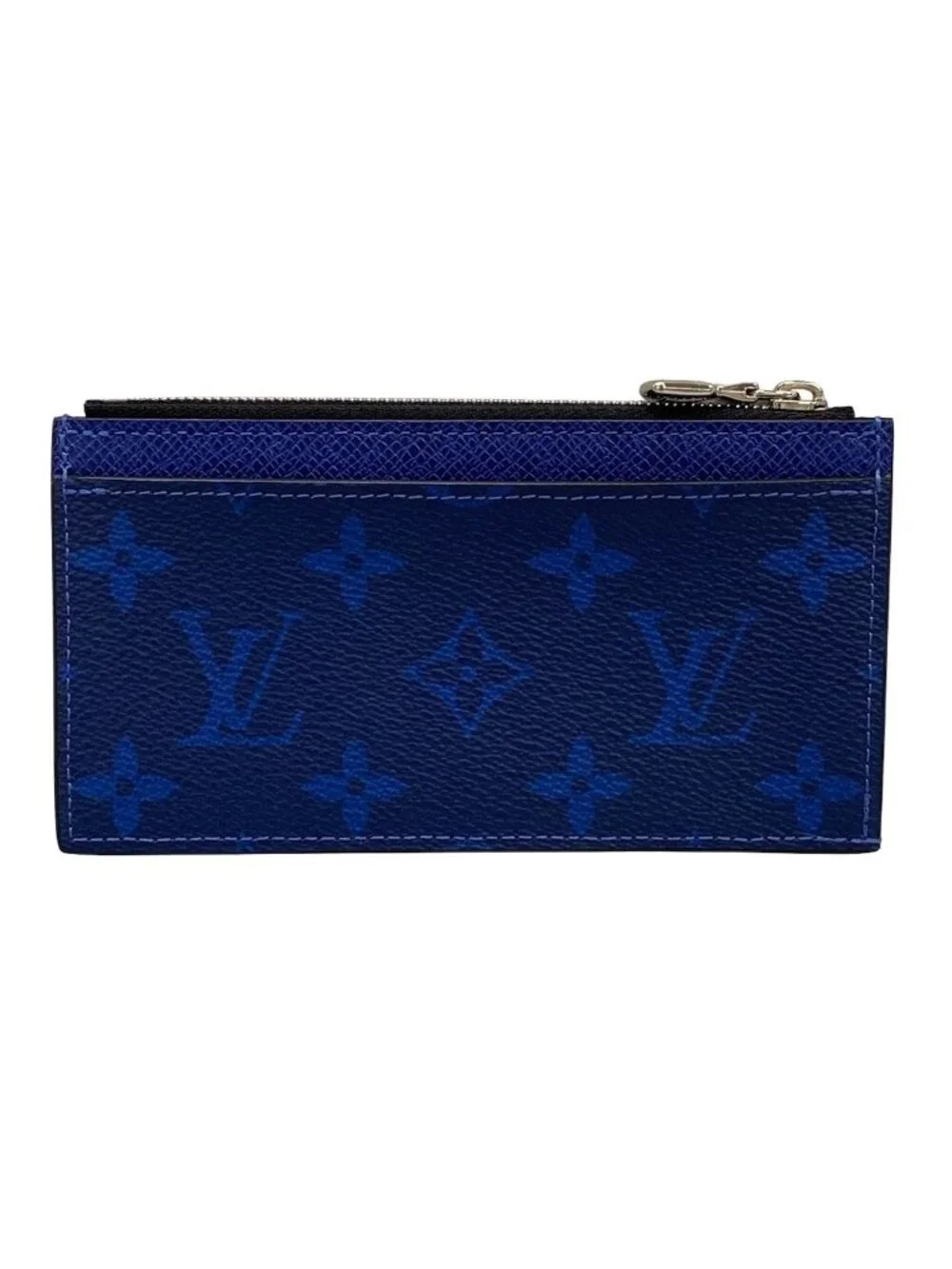 Louis Vuitton Coin Purse Taigarama Card Folder Cobalt Leather
